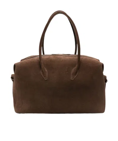 Yuzefi Double Handle Shoulder Bag In Brown