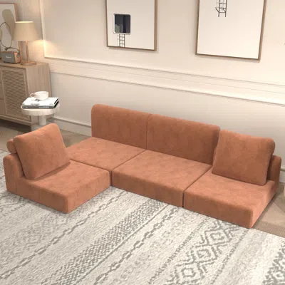 Streamdale Furniture Streamdale Convertible Sofa Bed Sleeper Chair - Memory Foam Futon Couch In Brown