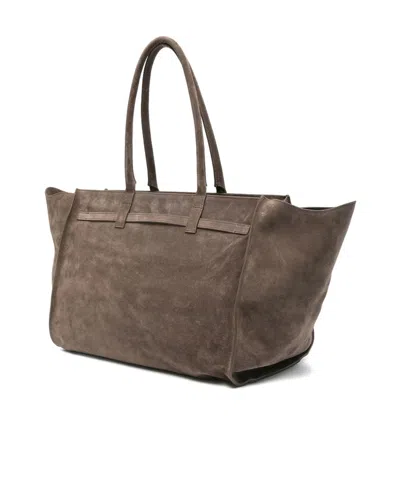 Benedetta Bruzziches Brown Calf Leather Bos Taurus Shoulder Bag In Brown