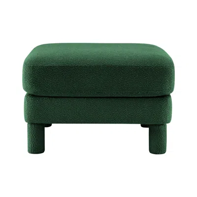 Streamdale Furniture Streamdale Lucas Ottoman Polyester-green In Green