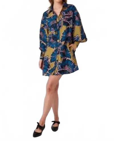 Crosby By Mollie Burch Rhett Long Sleeve Tunic Top In Marigold In Multi