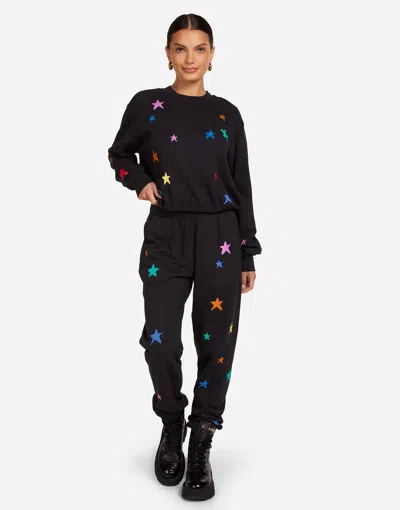 Lauren Moshi Chantria Brushed Stars In Black