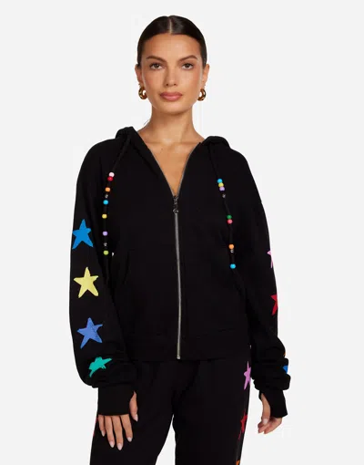 Lauren Moshi Hezly Brushed Stars In Black