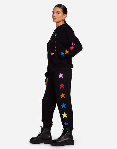 Lauren Moshi Hezly Brushed Stars In Black