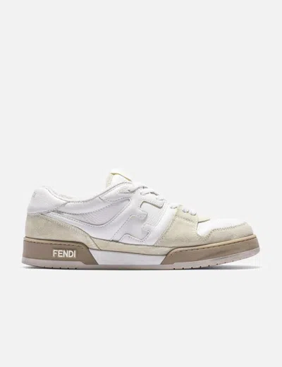 Fendi Match Low Top Leather Sneakers In Multi