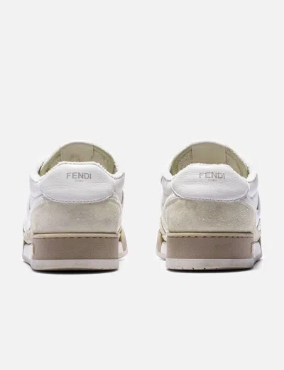 Fendi Match Low Top Leather Sneakers In Multi