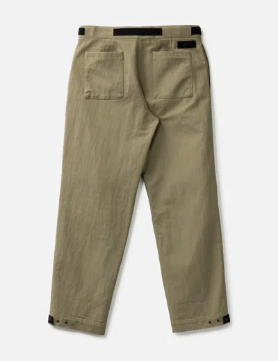 Dior Buckle Belt Cargo Pants In Brown