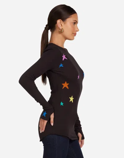 Lauren Moshi Mckinley Brushed Stars In Black