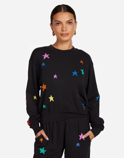 Lauren Moshi Spalding Brushed Stars In Black