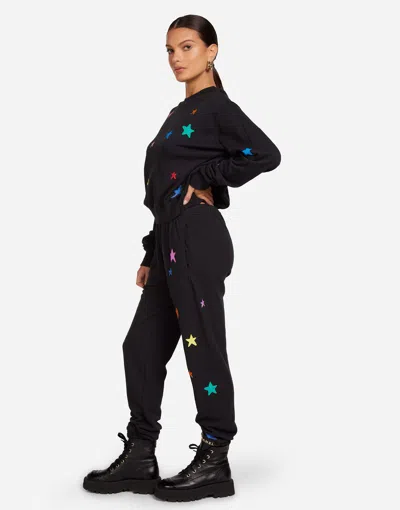 Lauren Moshi Spalding Brushed Stars In Black