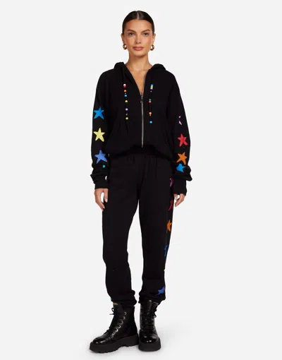 Lauren Moshi Tanzy Brushed Stars In Black