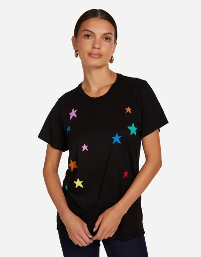 Lauren Moshi Wolf Brushed Stars In Black