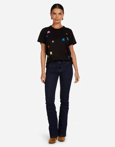 Lauren Moshi Wolf Brushed Stars In Black