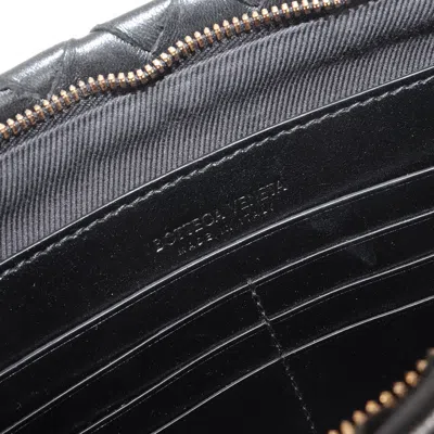 Pre-owned Bottega Veneta Black Intrecciato Clutch Bag Pouch ()