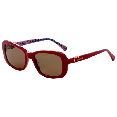 Moschino Love Women's Sunglasses In Burgundy