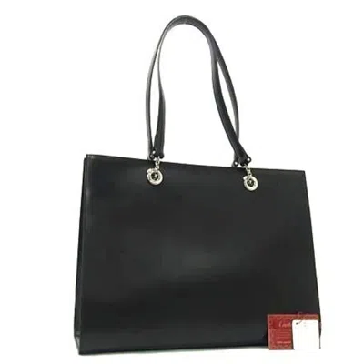 Pre-owned Cartier Black Leather Handbag Shoulder Bag Tote Bag ()