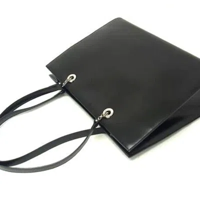 Pre-owned Cartier Black Leather Handbag Shoulder Bag Tote Bag ()