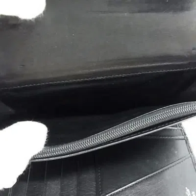 Pre-owned Cartier Black Patent Leather Wallet (tri-fold) ()