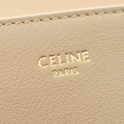 Pre-owned Celine Beige Leather Shoulder Bag () In Sand
