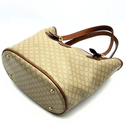 Pre-owned Celine Beige Pvc Leather Shoulder Bag Tote Bag () In Sand