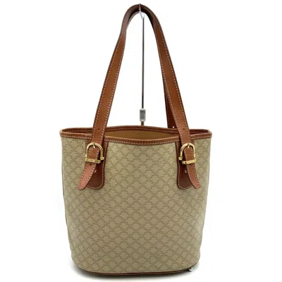 Pre-owned Celine Beige Pvc Leather Shoulder Bag Tote Bag () In Sand