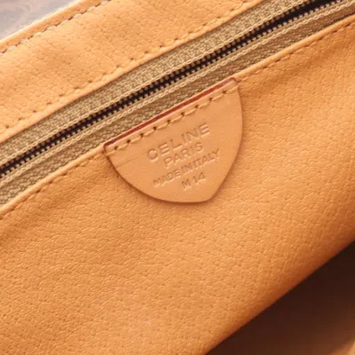 Pre-owned Celine Brown Coated Canvas Leather Shoulder Bag ()