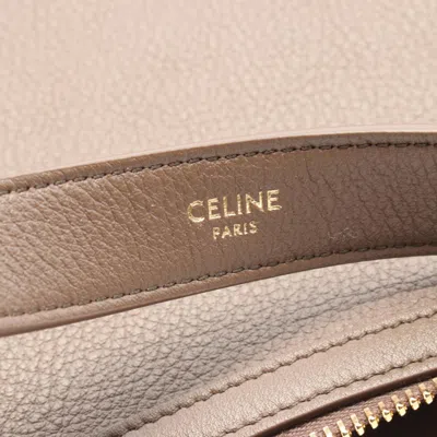 Pre-owned Celine Brown Leather Pouch Shoulder Bag ()