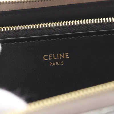 Pre-owned Celine Silver Leather Long Wallet (bi-fold) ()