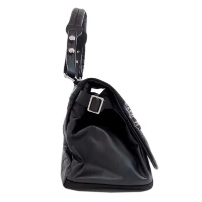 Pre-owned Chanel Black Coated Canvas Shoulder Bag ()