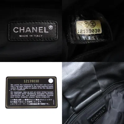 Pre-owned Chanel Black Coated Canvas Shoulder Bag ()