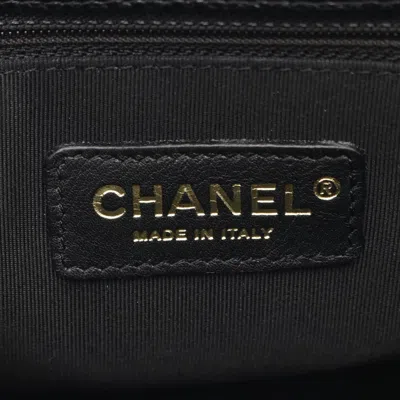 Pre-owned Chanel Black Grained Calfskin Tote Bag ()