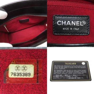 Pre-owned Chanel Chocolate Bar Black Tote Bag ()