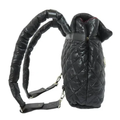 Pre-owned Chanel Coco Cocoon Black Nylon Backpack ()