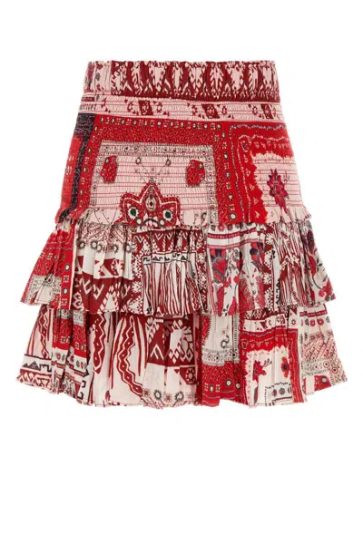 Isabel Marant Étoile Isabel Marant Etoile Women Printed Cotton Nomini Mini Skirt In Multi