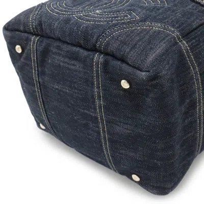 Pre-owned Chanel Denim Blue Denim Handbag Tote Bag ()
