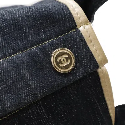 Pre-owned Chanel Denim Blue Denim Handbag Tote Bag ()