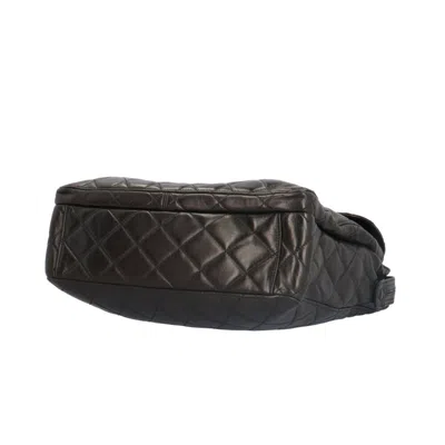 Pre-owned Chanel Matelasse Black Leather Tote Bag ()