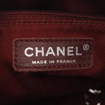 Pre-owned Chanel Matelasse Navy Leather Tote Bag () In Blue