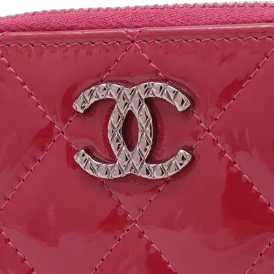 Pre-owned Chanel Purple Leather Coin Purse/coin Case ()