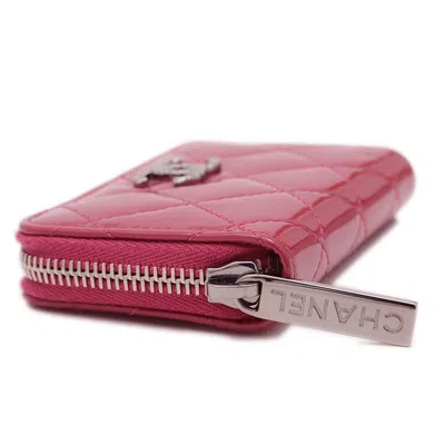 Pre-owned Chanel Purple Leather Coin Purse/coin Case ()