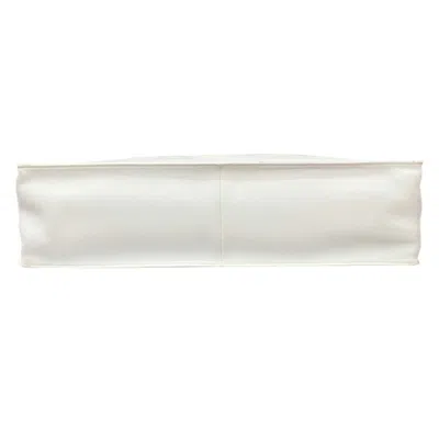 Pre-owned Chanel White Leather Shoulder Bag Tote Bag ()