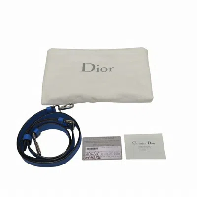 Pre-owned Dior Christian  Blue Leather Handbag Shoulder Bag ()