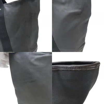 Pre-owned Coach Black Camouflage Green Pvc Coated Canvas Boston Bag Tote Bag ()