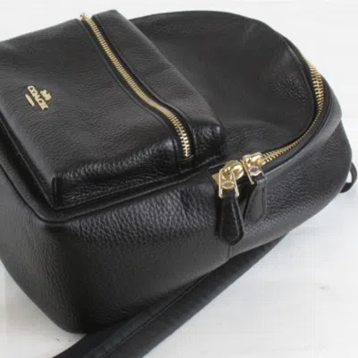 Pre-owned Coach Black Leather Backpack ()