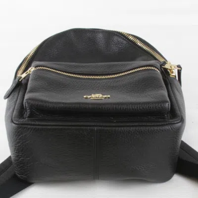 Pre-owned Coach Black Leather Backpack ()