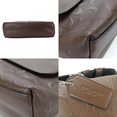 Pre-owned Coach Brown Leather Shoulder Bag ()