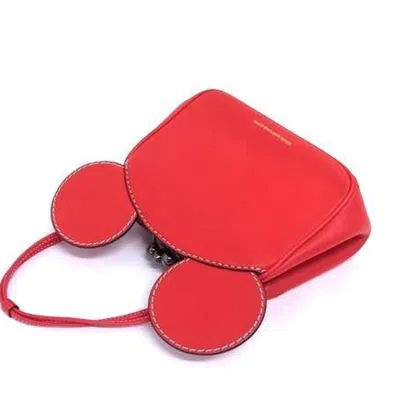 Pre-owned Coach Red Color Leather Handbag Shoulder Bag Tote Bag ()