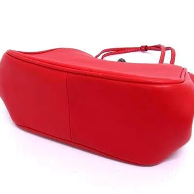 Pre-owned Coach Red Color Leather Handbag Shoulder Bag Tote Bag ()