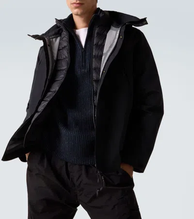 C.p. Company Outerwear Medium Jacket In Goretex Windstopper Clothing In Black