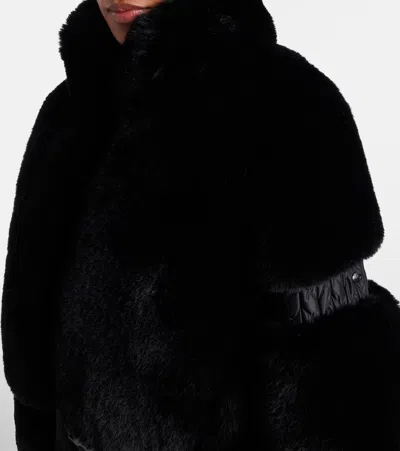 Goldbergh Lieke Faux Fur-trimmed Ski Jumpsuit In Black